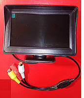 Монітор 4.3 дюйми для камер заднього виду, відеоспостереження в автомобіль