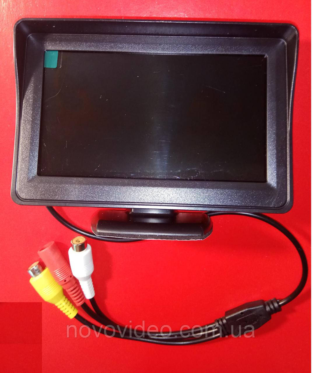 Монітор 4.3 дюйми для камер заднього виду, відеоспостереження в автомобіль