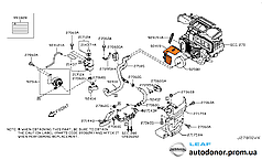 Кожух шланга опалювача печі Nissan Leaf ZE0 (10-12) 92419-1FC0A