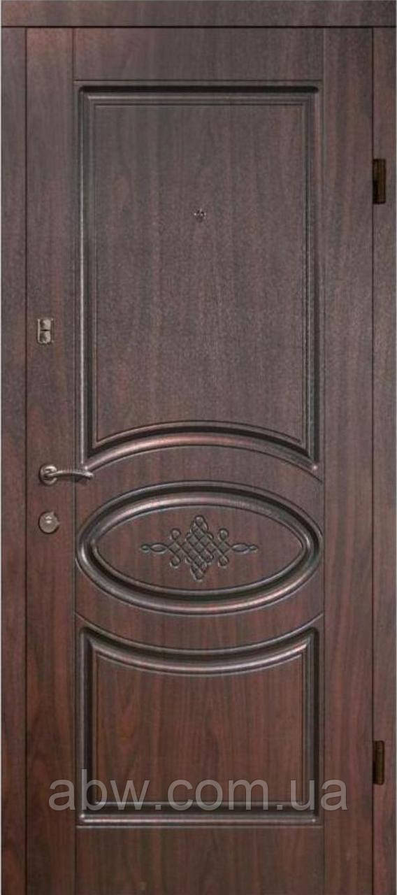 Двері "Портала" — серія Стандарт — модель КАНТРІ — темний горіх ВІНОРІТ (Улиця)
