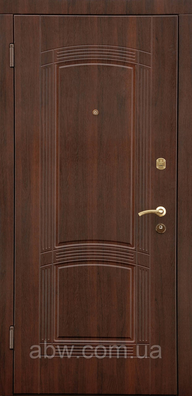 Двері "Портала" — серія Стандарт — модель ПАССАЖ — темний горіх ВІНОРИТ (Улиця)