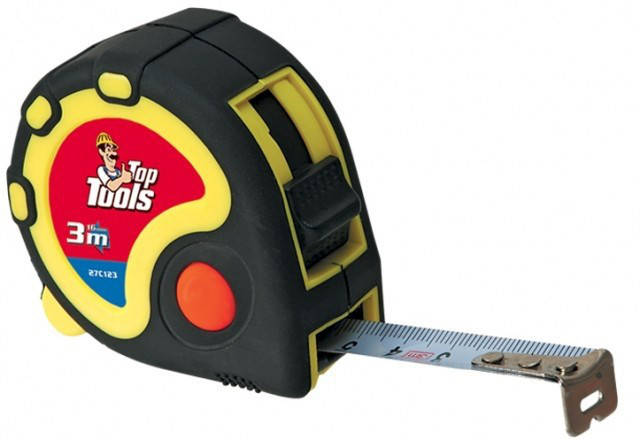 Рулетка Top Tools, сталева стрічка 5 м x 19 мм, фото 1