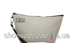 Косметичка клатч стильна бежева