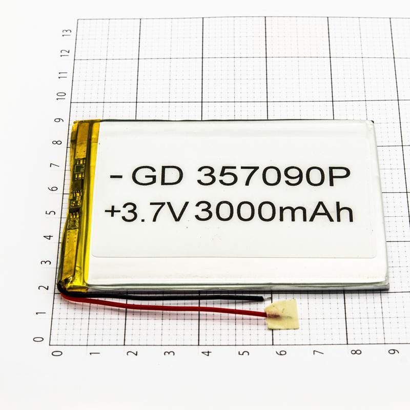 Акумулятор універсальний полімерний 3*70*90 мм 3500mAh, фото 1