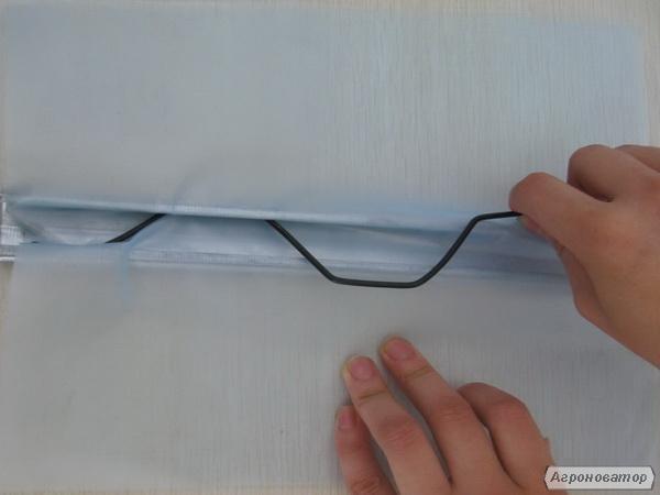 Кріплення для тепличної плівки профіль зиг-заг 0,7 мм комплект, фото 1