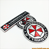 Авто значок Umbrella Corporation 3D наклейка resident evil на машину мотоцикл крила багажник авто наклейки на кузов бампер скло, фото 5