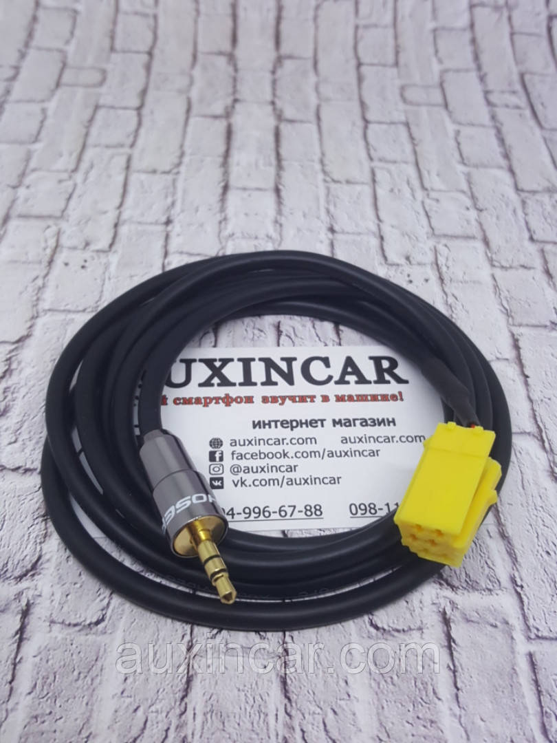 Кабель aux Чосал CHOSEAL з 3,5 gold для магнітол Fiat, фото 1