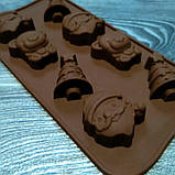 Форма силіконова для цукерок Новорічний набір, фото 3