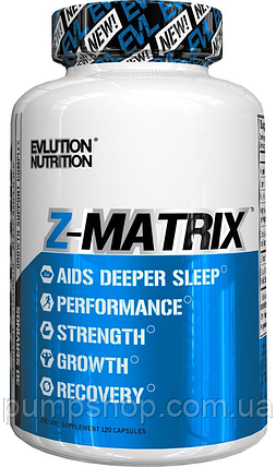 Мінеральний комплекс цинк +магній Evlution Nutrition Z-Matrix 240 капс., фото 2