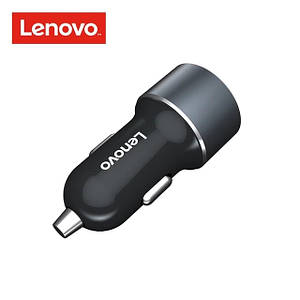 Lenovo HC12 Mini Universal Car Charger зарядний пристрій автомобільний від прикурювача на 2 USB чорний колір