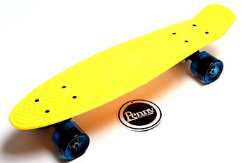 Penny Board Жовтий колір Гравірування