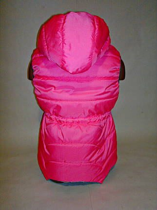 Дитячий жилет рожевий для дівчаток 1,2,3,4,5,6,7 років синтепон, фото 2