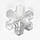 Акрилова намистина Сніжинка кристал 28 мм, фото 4
