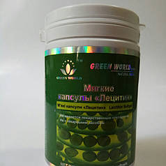 М'які капсули Лецитин Грін Ворлд купити, ціна 100 капсул по 1200 мг.