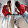 Жіноча замшева куртка-косуха червона, фото 2