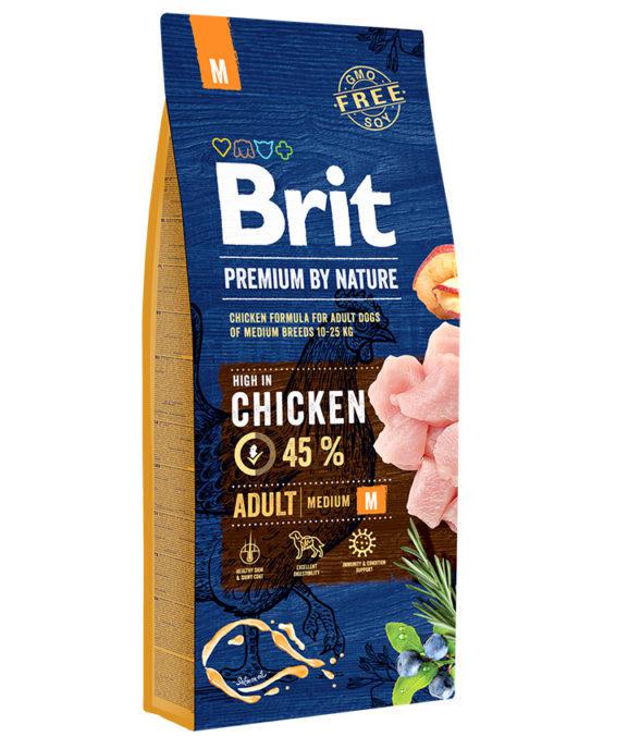 Brit (Брит) Premium Adult M корм для дорослих собак середніх порід, 8 кг