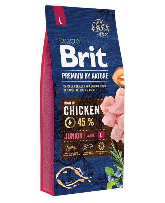 Brit (Брит) Premium Junior L сухий корм для цуценят і молодих собак великих порід, 3 кг