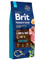 Brit (Бріт) Premium Sensitive Lamb & Rice сухий корм з ягням і рисом для собак усіх порід, 3 кг