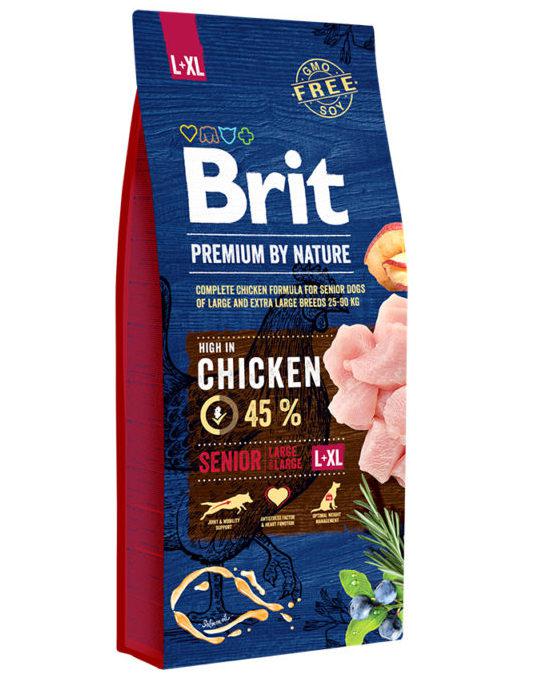 Brit (Брит) Premium Senior L+XL сухий корм для старіючих собак великих і гігантських порід, 15 кг