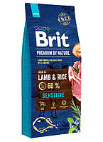Brit (Брит) Premium Sensitive Lamb & Rice сухой корм с ягненком и рисом для собак всех пород, 3 кг