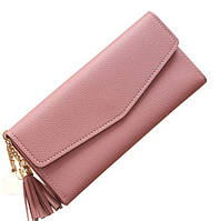 Жіночий гаманець SUNROZ Woman Long Wallet шкіряне портмоне Рожевий (SUN1919)