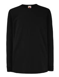 Футболка з довгим рукавом дитяча лонгслів 61-007-0 Чорний, 3-4