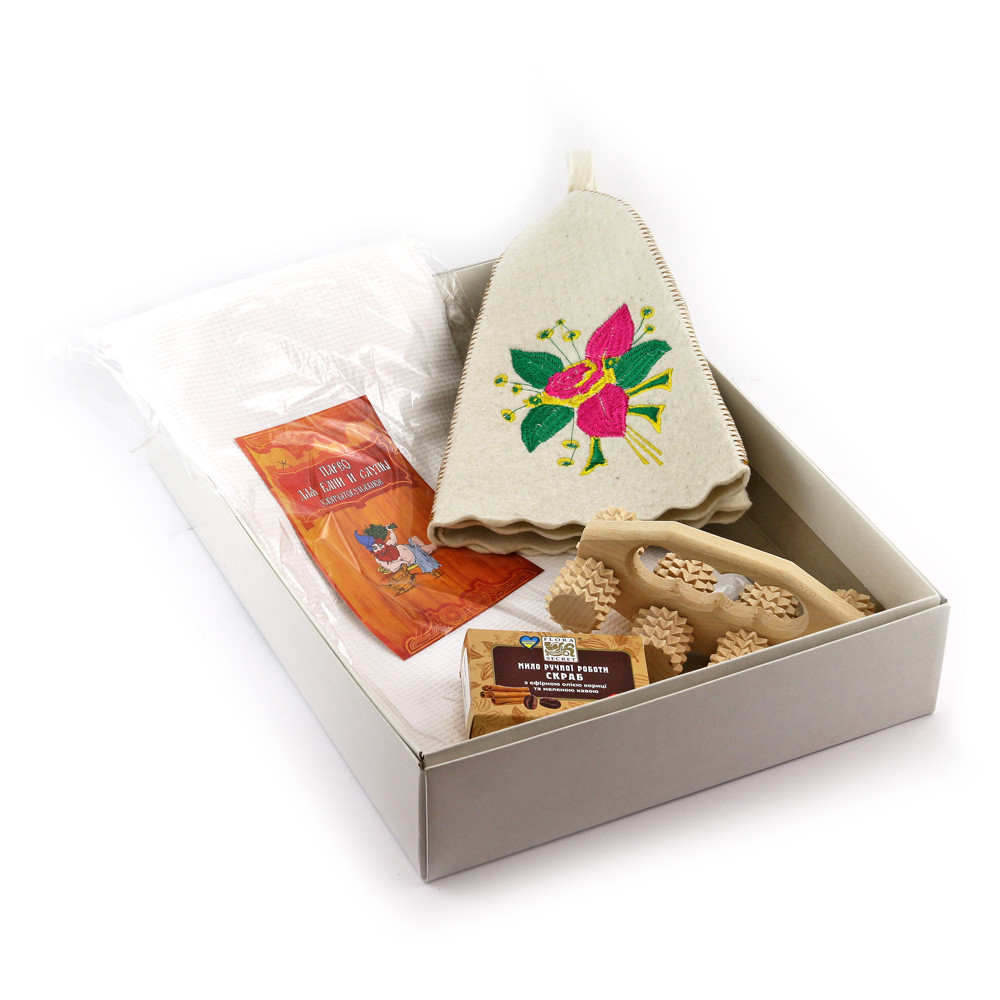 Подарунковий набір для сауни №12 Квітка, для неї