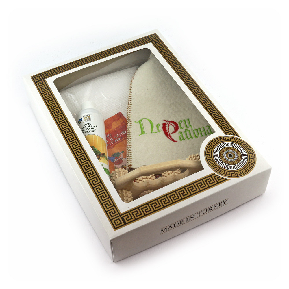 Подарунковий набір для сауни №13 Перець району, для нього