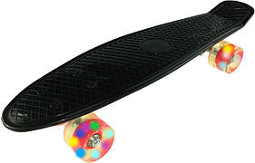 Скейтборд LED чорний