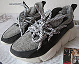 Жіночі стильні кросівки текстиль із натуральною шкірою 35,37 розм, фото 10