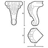 Ніжки меблеві, фурнітура для меблів/ Код Н406, фото 5