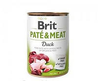 Brit (Брит) PATE & MEAT Duck - консервы для собак, утка, 400 гр