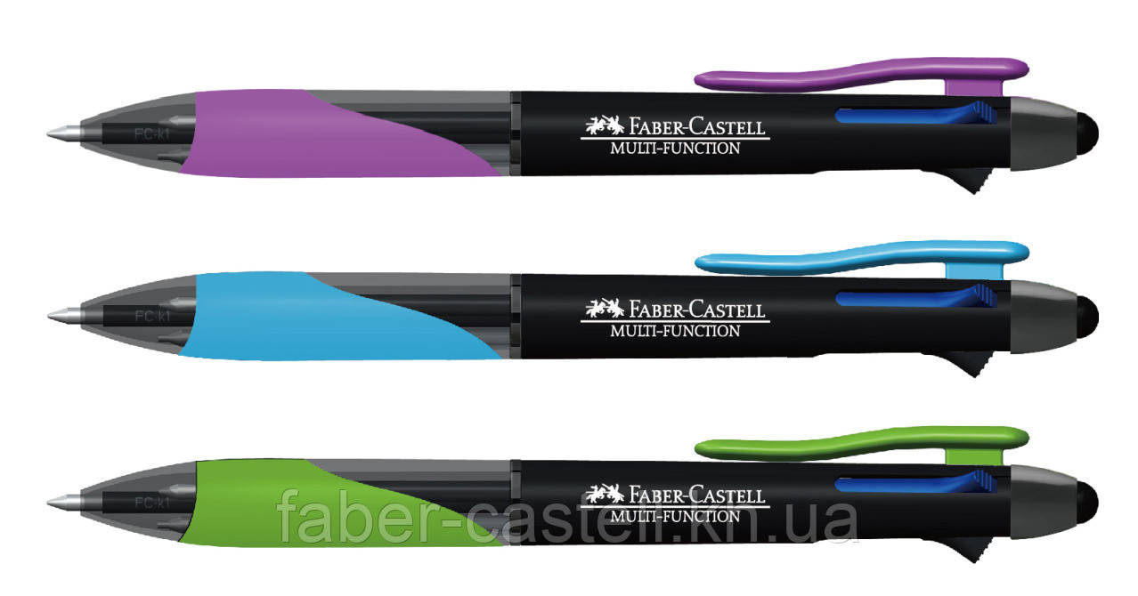 Багатофункціональний олівець стилус Faber-Castell 4 в 1 (механічний олівець + ручка + стилус), 138910