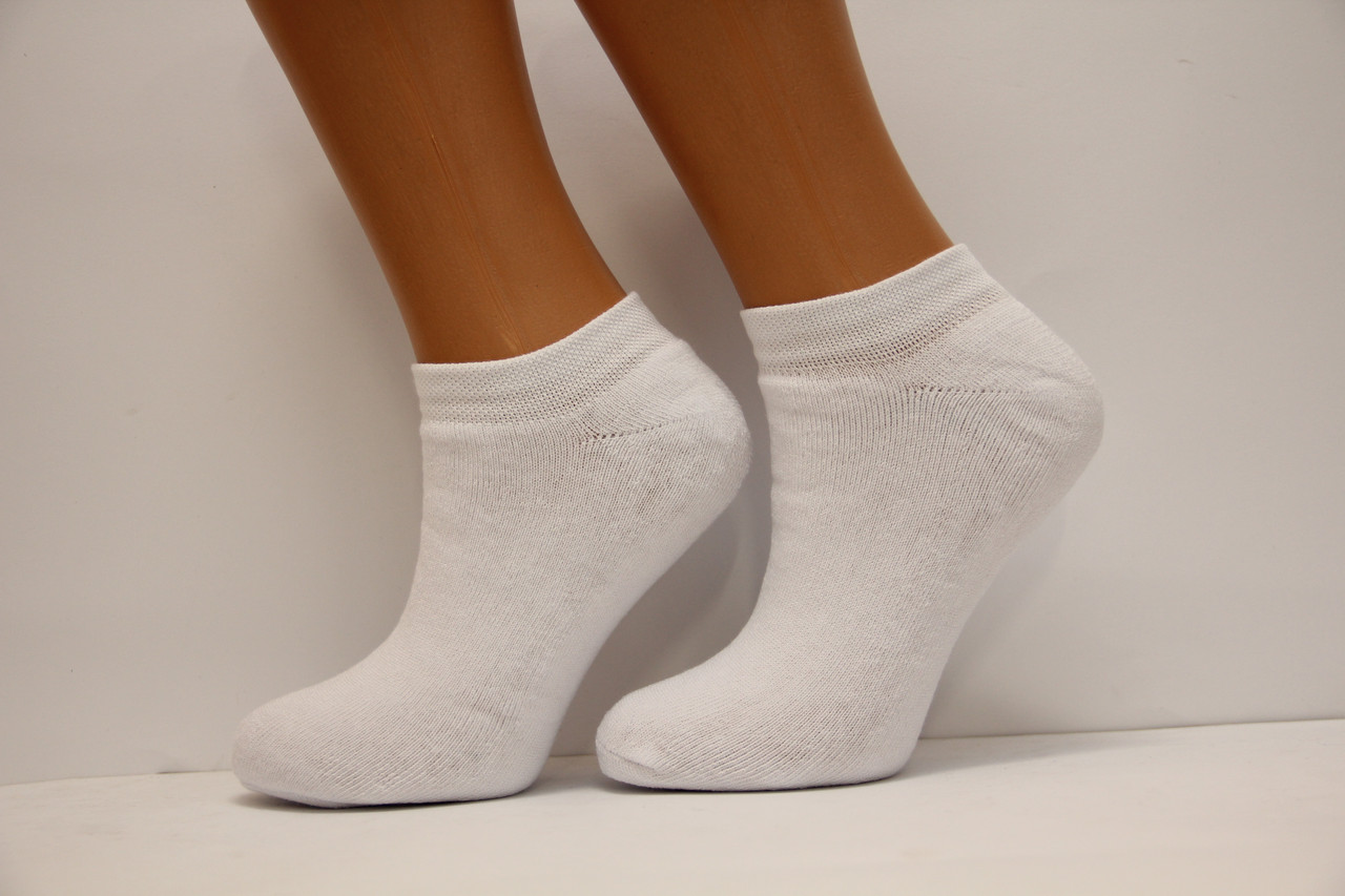 Жіночі шкарпетки махрові короткі з бавовни РР КЛ 35-38 білий