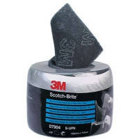 3M 07903 Sсotch-Brite CF-SR - Листи скотч-брайт в рулоні, 150х115 мм A VFN, пурпурний, 35 аркушів, фото 3