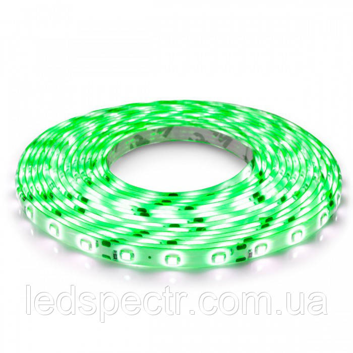 Світлодіодна стрічка LED Biom 2835-60 IP65 зелений колір, герметична, 1 м
