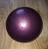 М'яч для художньої гімнастики з блискітками діаметр 19 см. Колір фіолетовий для дівчаток юніорів, фото 4