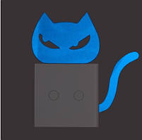 Світна наклейка на вимикач "Кіт"