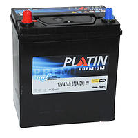Автомобільний акумулятор PLATIN Premium JP 6CT- 42Aз 370A L SMF тонка клема