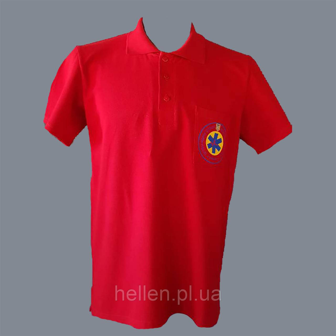 Футболка Поло червона жіноча з накаткою, М