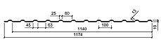 Профнастил С-10 тип Ф / RAL 9003 / 0,5 мм / Tермастіл, фото 4