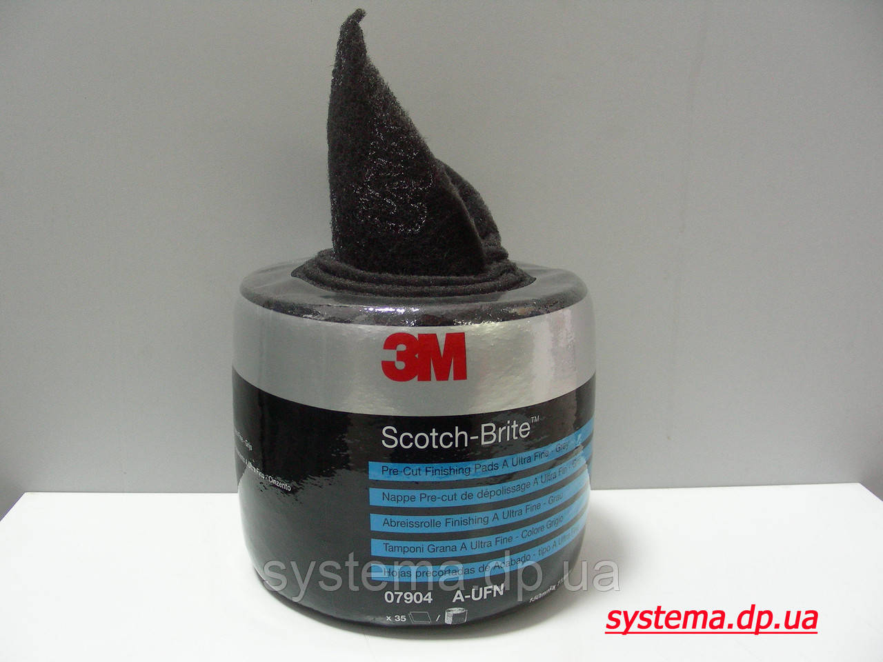 3M 07904 Sсotch-Brite CF-SR - Листи скотч-брайт в рулоні, 150х115 мм S UFN, сірий, 35 аркушів