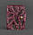 Кард-кейс книжка шкіряний 7.1 з пір'ям (бордовий), фото 5