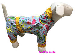 Дощовик комбінезон для собак "Райдуга"