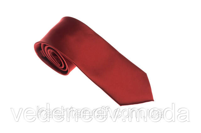 Червоний однотонний краватку