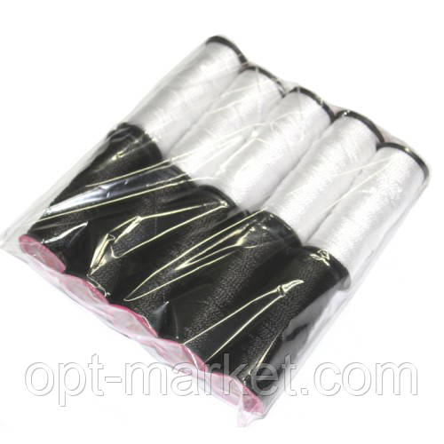 Нить обувная капроновая 375 текс (чёрный+белый): продажа, цена в ...