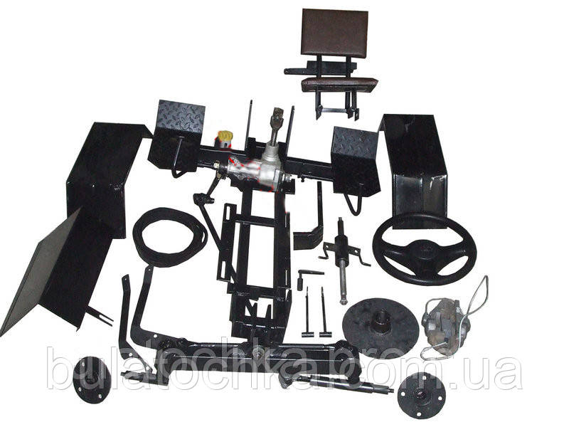 Комплект для переоборудования переделки мотоблока в минитрактор (базовый) c дисковыми гидравл. тормозами AMG - фото 1 - id-p28971039