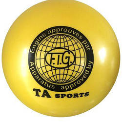 М'яч для художньої гімнастики, д-19см. Колір жовтий, зелений.TA Sport.
