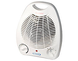 Тепловентилятор електричний Crown HF-1705 White, 2000W обігрівач підлоговий