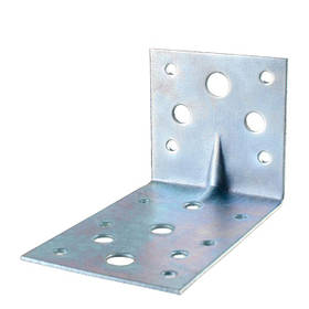 Кутник посилений, кутник оцинкований, кутник перфорований 105х65х65